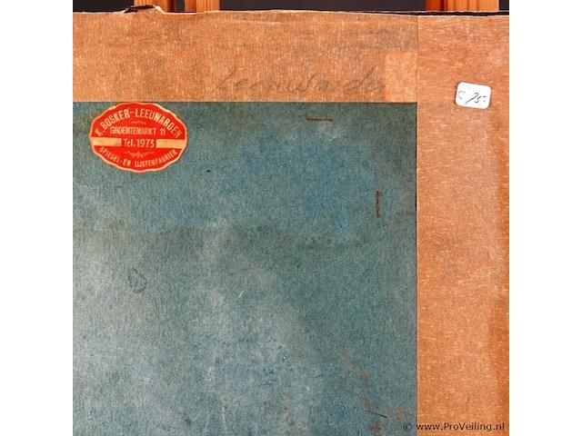 Antieke druk de oldehove te leeuwarden - afbeelding 5 van  5