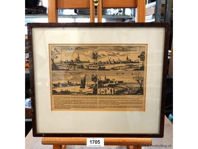 Antieke druk griethuisen - afbeelding 1 van  5