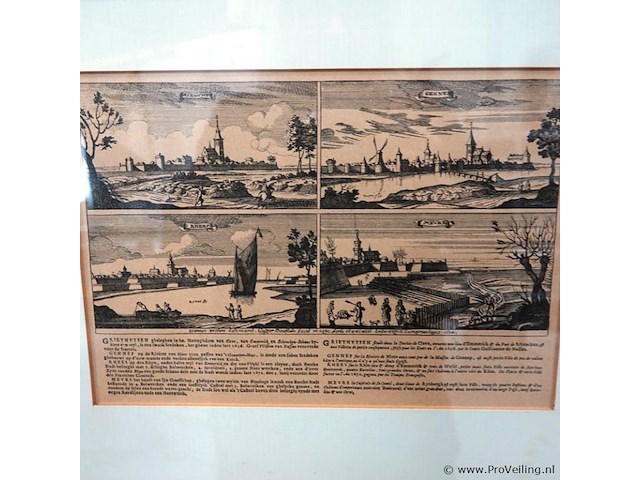 Antieke druk griethuisen - afbeelding 2 van  5