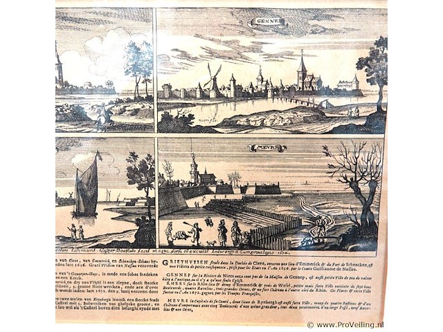 Antieke druk griethuisen - afbeelding 4 van  5