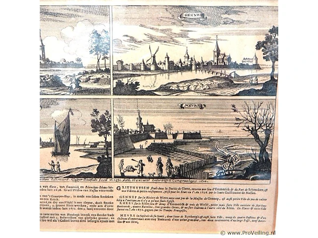 Antieke druk griethuisen - afbeelding 4 van  5