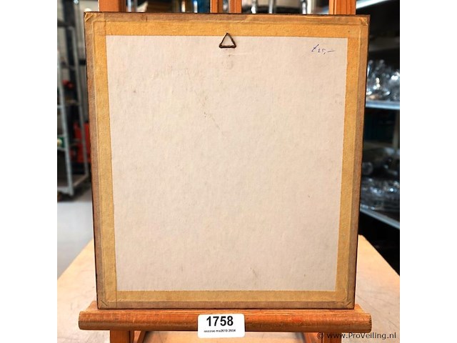 Antieke druk het oude stadhuis van 's gravenhage - afbeelding 4 van  5