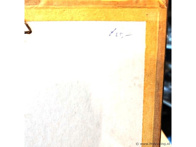 Antieke druk het oude stadhuis van 's gravenhage - afbeelding 5 van  5