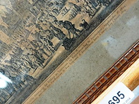 Antieke druk jaarlijkse ommegang der gilden en leproozen op koppersmaandag te amsterdam - afbeelding 3 van  5