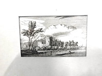 Antieke druk kasteel van liesvelt (breda) 1631 - afbeelding 2 van  5
