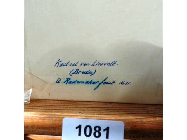 Antieke druk kasteel van liesvelt (breda) 1631 - afbeelding 5 van  5