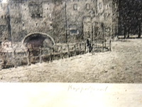 Antieke druk koppelpoort in amersfoort - afbeelding 3 van  5