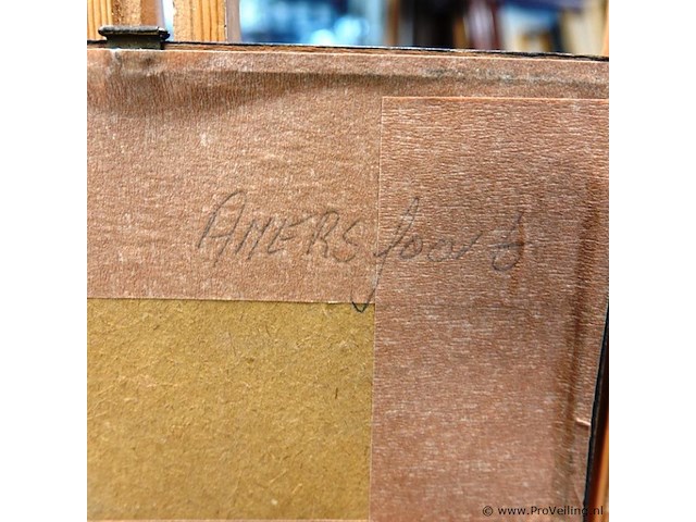 Antieke druk koppelpoort in amersfoort - afbeelding 5 van  5