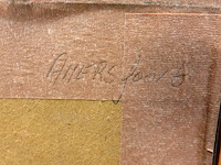 Antieke druk koppelpoort in amersfoort - afbeelding 5 van  5