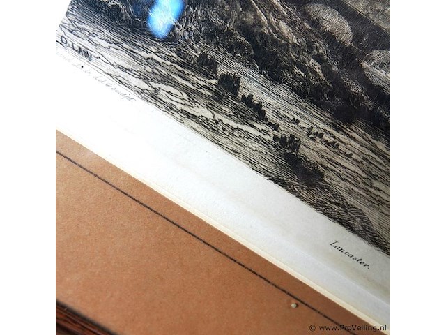 Antieke druk lancaster - afbeelding 4 van  5