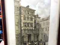 Antieke druk maison en style renaissance (aue du pont) - afbeelding 2 van  5