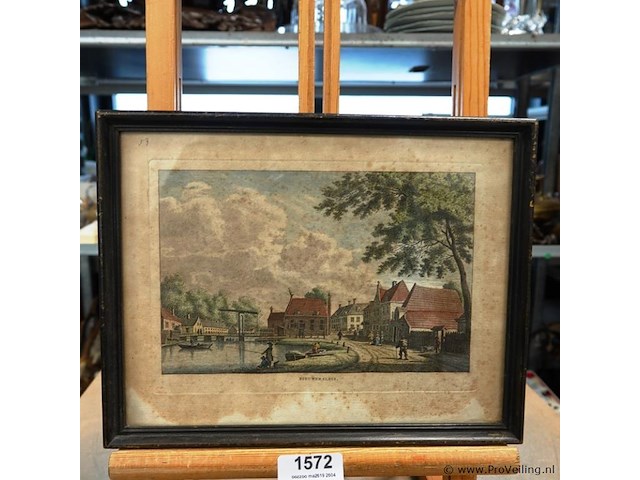 Antieke druk nieuwersluis - afbeelding 1 van  5