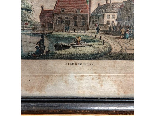 Antieke druk nieuwersluis - afbeelding 3 van  5