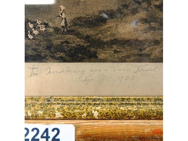 Antieke druk - afbeelding 4 van  5