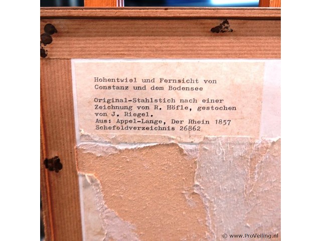 Antieke druk - afbeelding 5 van  5