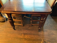 Antieke eetkamer tafel - afbeelding 2 van  2