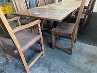 Antieke eetkamertafel - afbeelding 4 van  8