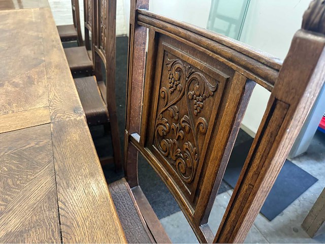 Antieke eetkamertafel - afbeelding 5 van  8