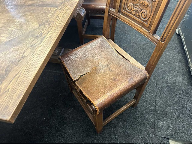 Antieke eetkamertafel - afbeelding 8 van  8