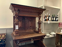 Antieke eiken beeldenkast - afbeelding 2 van  4