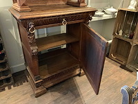 Antieke eiken beeldenkast - afbeelding 3 van  4