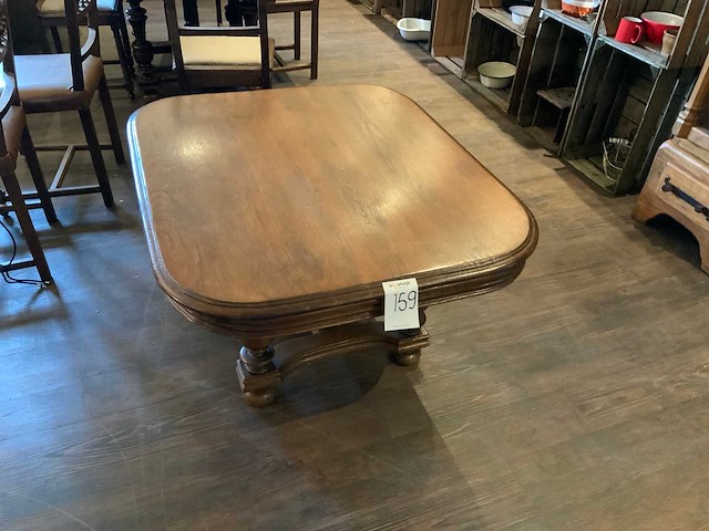 Antieke eiken salontafel - afbeelding 1 van  1