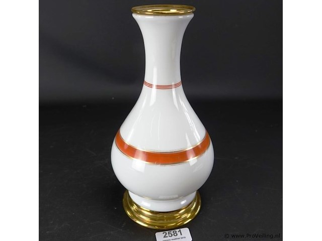 Antieke (eind 19de eeuw) opaline lampvoet - afbeelding 1 van  5