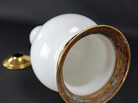 Antieke (eind 19de eeuw) opaline lampvoet - afbeelding 5 van  5