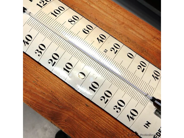 Antieke emaille reclamebuitenthermometer van de oliefabriek 'orion' van jan van heijningen uit zaandam, gemaakt rond 1920 - afbeelding 5 van  6