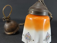 Antieke engelse art deco hanglamp - afbeelding 2 van  5