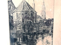 Antieke ets delft - afbeelding 2 van  5