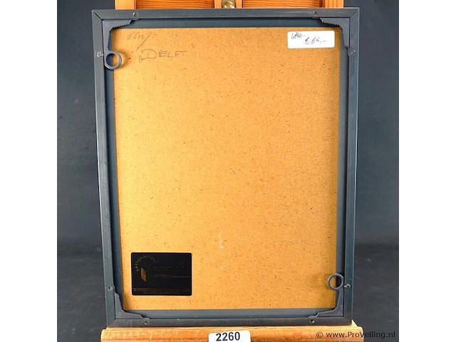 Antieke ets delft - afbeelding 4 van  5