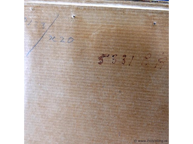 Antieke ets dorp wamel - afbeelding 5 van  5