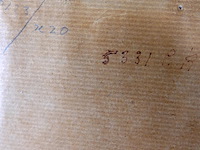 Antieke ets dorp wamel - afbeelding 5 van  5