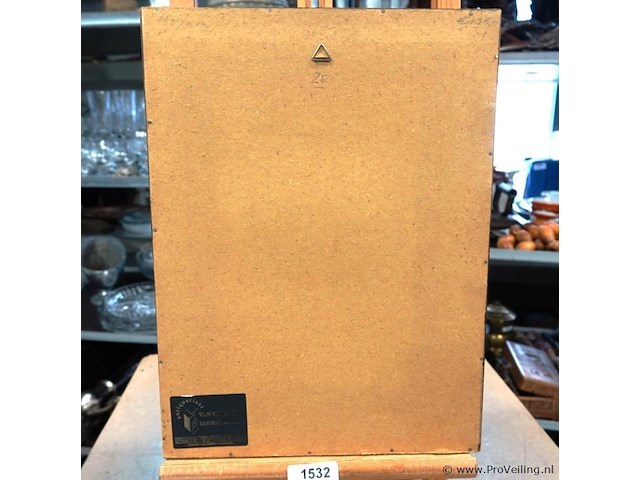 Antieke ets grote markt arnhem - afbeelding 4 van  5