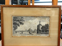 Antieke ets haarlem - afbeelding 1 van  5