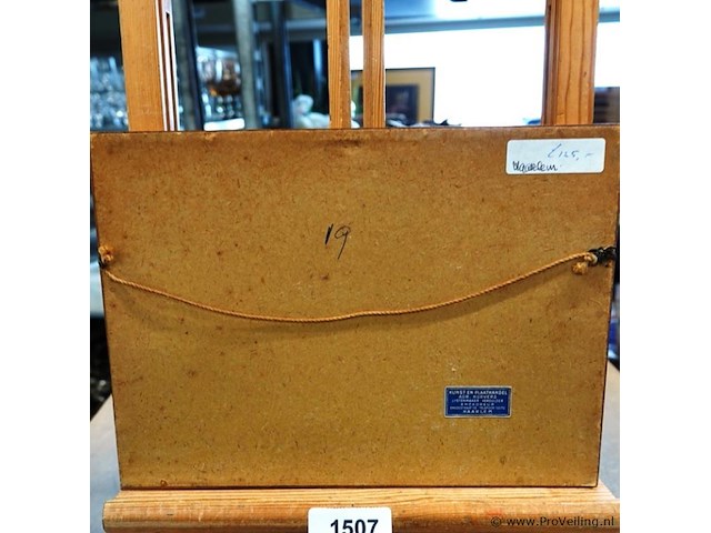 Antieke ets haarlem - afbeelding 4 van  5