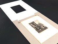 Antieke ets in passe-partout - afbeelding 4 van  5