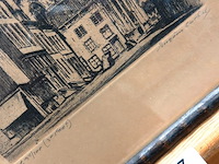 Antieke ets lange jan te middelburg - afbeelding 3 van  5