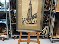 Antieke ets of gravure van de cuneratoren in rhenen - afbeelding 1 van  5