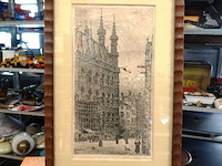 Antieke ets - afbeelding 2 van  5