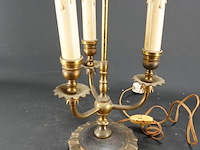 Antieke franse 3 punts bouillotlamp - afbeelding 3 van  5