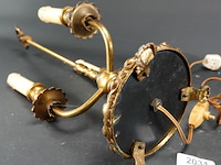 Antieke franse 3 punts bouillotlamp - afbeelding 5 van  5