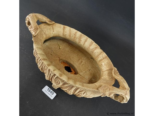 Antieke franse gietijzeren jardinière - afbeelding 3 van  5