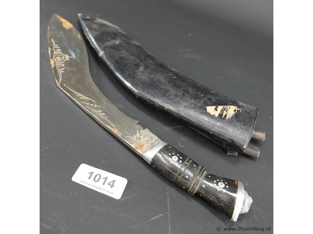 Antieke ghurka kukri - afbeelding 2 van  5
