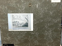 Antieke gravure de overste maarten schenk verdrinkt voor nieuwmegen in 't jaar 1589 - afbeelding 4 van  5