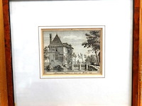 Antieke gravure de 's hertogen toren in het land van cuijk - afbeelding 1 van  5