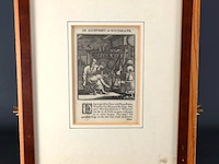 Antieke gravure (dubbelzijdig) - afbeelding 1 van  5