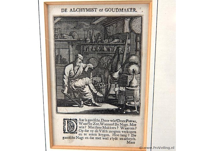 Antieke gravure (dubbelzijdig) - afbeelding 3 van  5