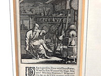 Antieke gravure (dubbelzijdig) - afbeelding 3 van  5